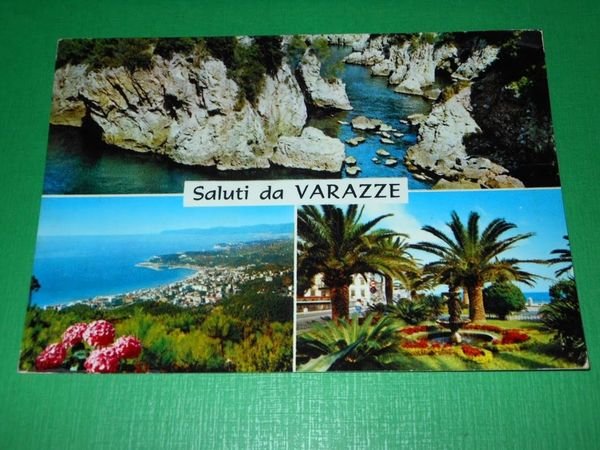 Cartolina Saluti da Varazze - Vedute diverse 1970 | Immagine principale