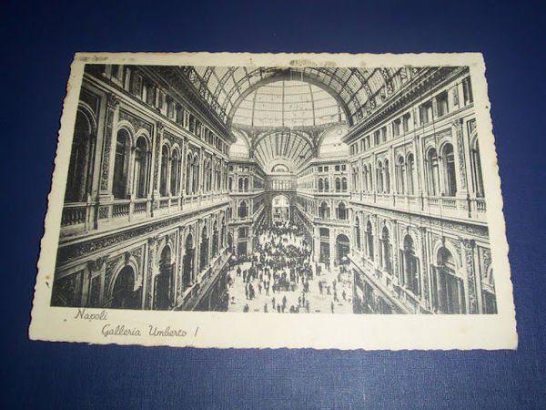 Cartolina Napoli - Galleria Umberto I 1940.