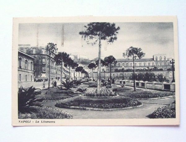 Cartolina Napoli - La Litoranea 1938.
