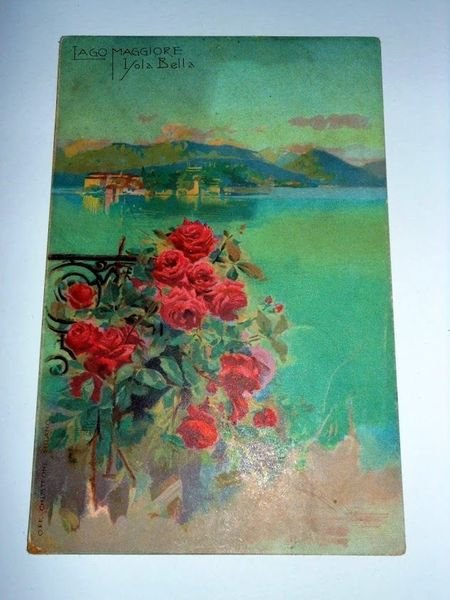 Cartolina Lago Maggiore - Isola Bella - Pubblicità Lysoform 1920 …