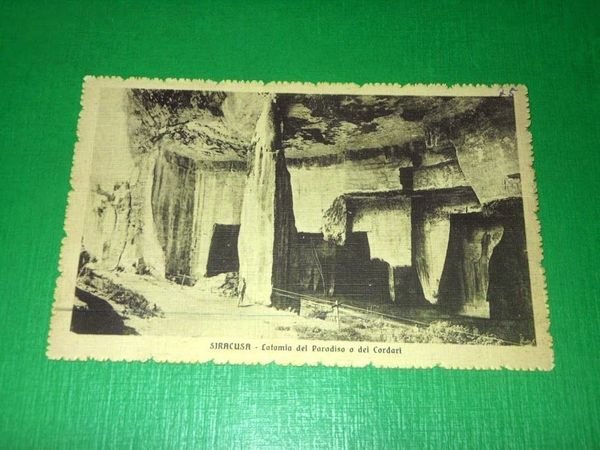 Cartolina Siracusa - Latomia del Paradiso o dei Cordari 1930 …