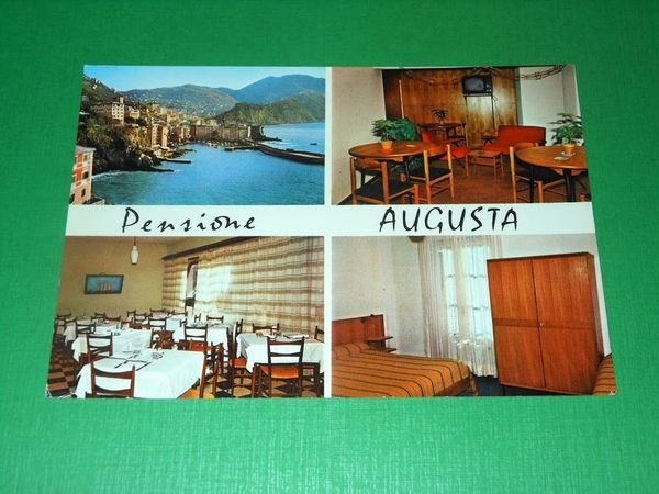Cartolina Camogli - Pensione Augusta 1965 ca