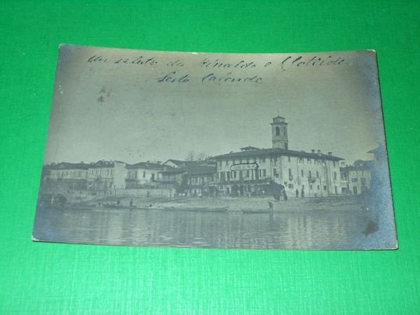 Cartolina Sesto Calende - Particolare 1903