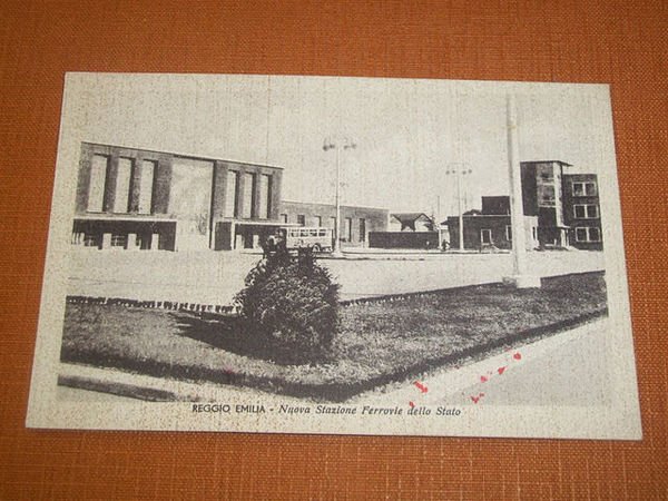 Cartolina Reggio Emilia - Nuova Stazione Ferrovie dello Stato 1946