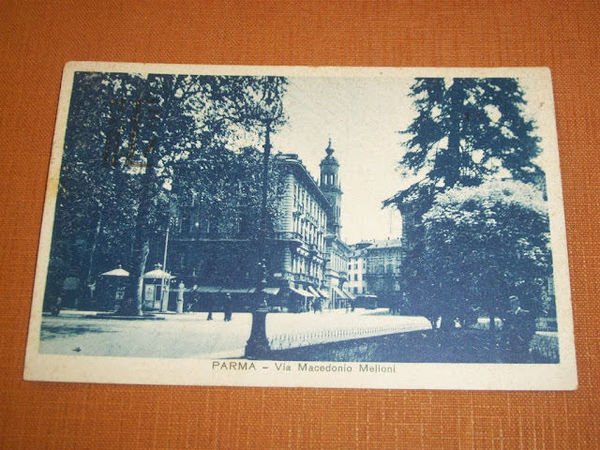 Cartolina Parma - Via Macedonio Melloni 1937