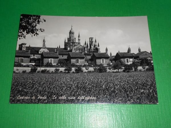 Cartolina Certosa di Pavia - Le celle viste dall'esterno 1960 …