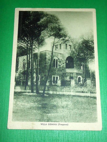 Cartolina Fregene - Villa Gemma 1939.