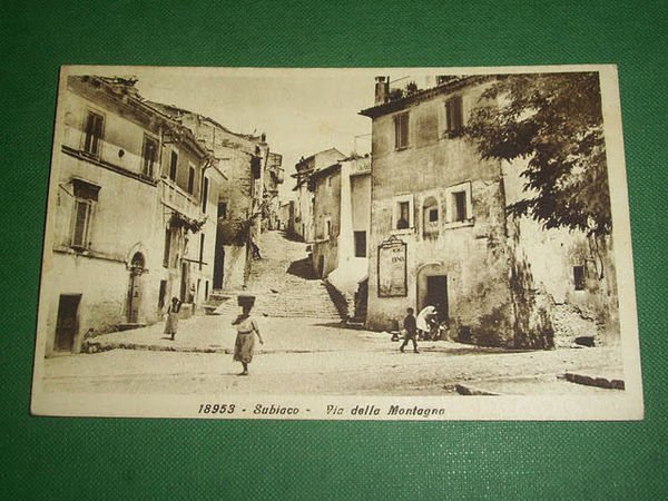 Cartolina Subiaco - Via della Montagna 1931. | Immagine Gallery 1
