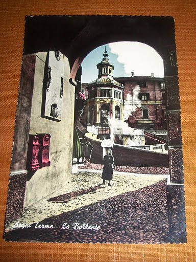 Cartolina Acqui Terme - La Bollente 1955 ca.
