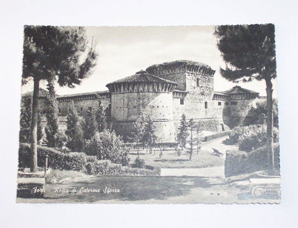 Cartolina Forlì - Rocca di Caterina Sforza 1966.