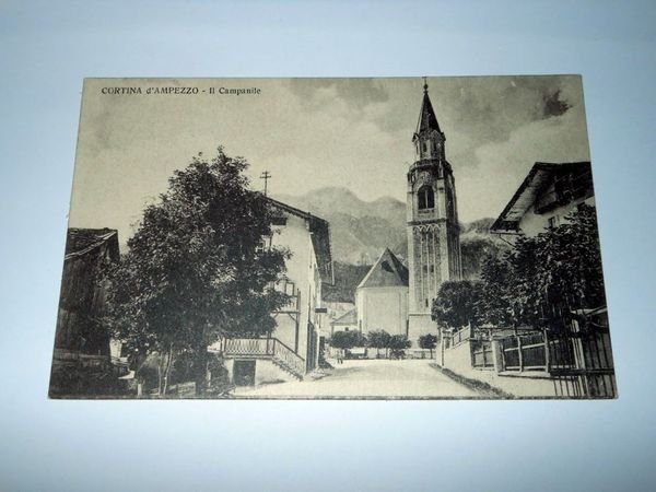 Cartolina Cortina d' Ampezzo - Il Campanile 1920 ca.