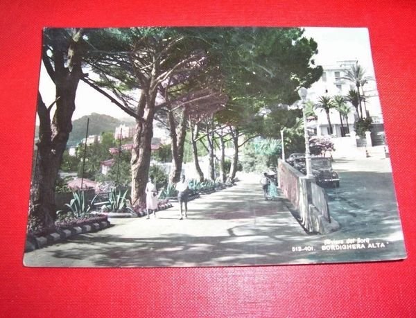 Cartolina Bordighera Alta - Veduta 1958.