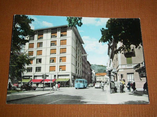 Cartolina Aosta - Viale Stazione 1960 ca.