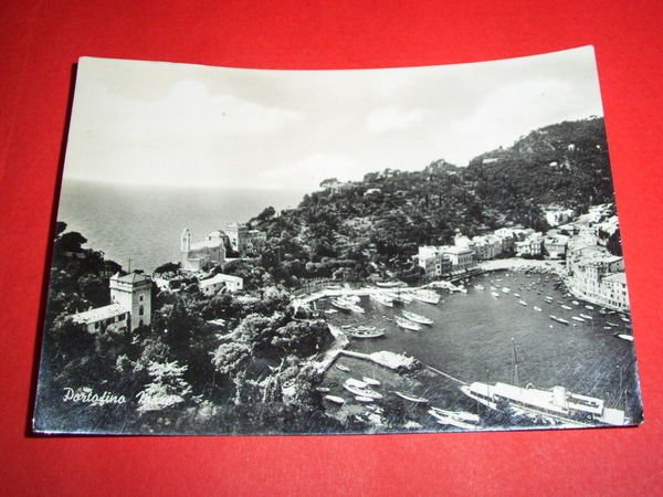 Cartolina Portofino Mare - Panorama 1953.