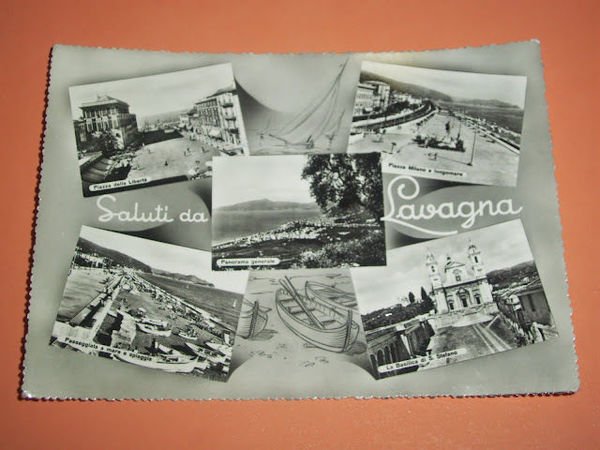 Cartolina Lavagna - Vedute diverse 1958.