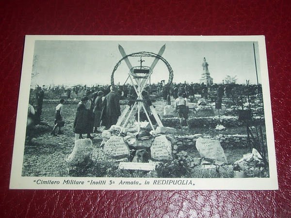 Cartolina Cimitero Militare Invitti 3^ Armata in Redipuglia 1930 ca.
