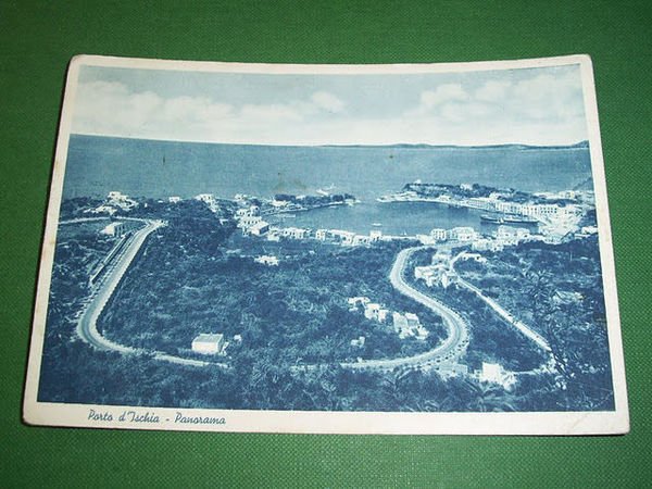Cartolina Porto d' Ischia - Panorama 1952.