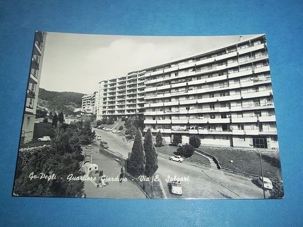 Cartolina Pegli - Quartiere Giardino - Via Salgari 1960.