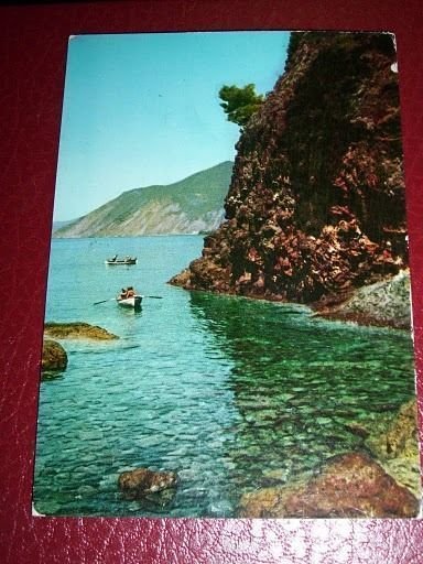 Cartolina Bonassola - Rocce Rosse 1963.