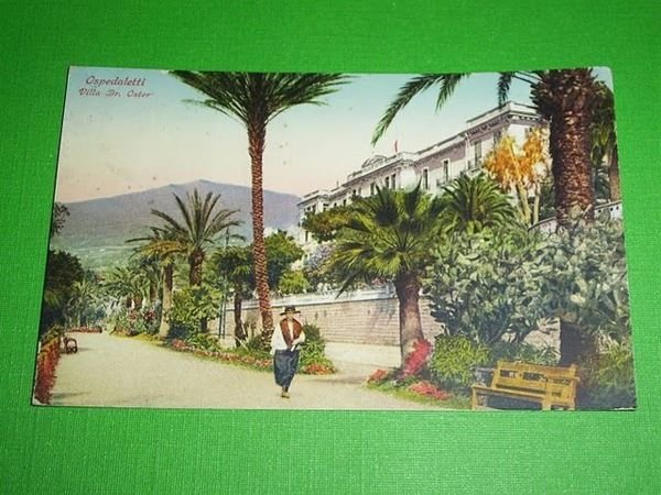 Cartolina Ospedaletti - Villa Dr. Oster 1952.