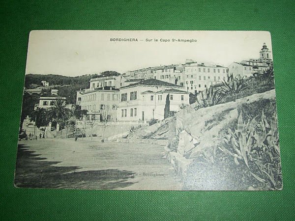 Cartolina Bordighera - Capo S. Ampeglio ( dettaglio ) 1910 …