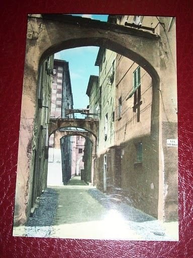 Cartolina Finale Ligure - Borgo - Città Vecchia 1960 ca.