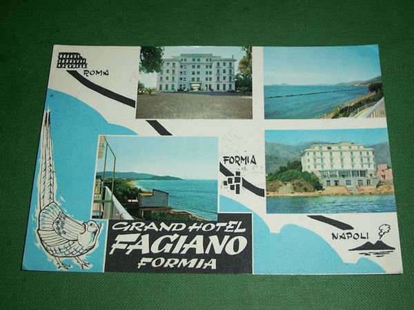 Cartolina Formia - Grand Hotel Fagiano 1968.