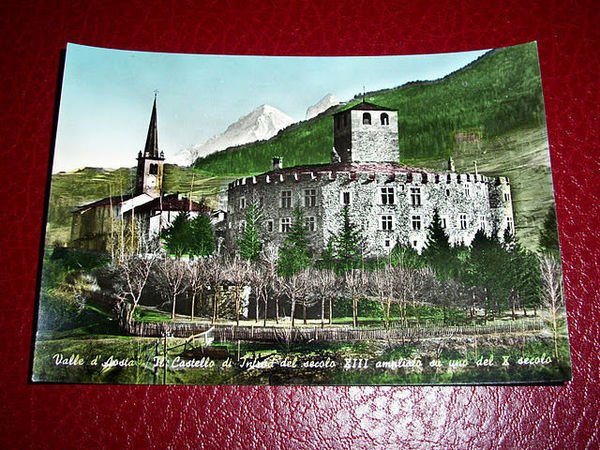Cartolina Valle d' Aosta - Castello di Introd 1955 ca.