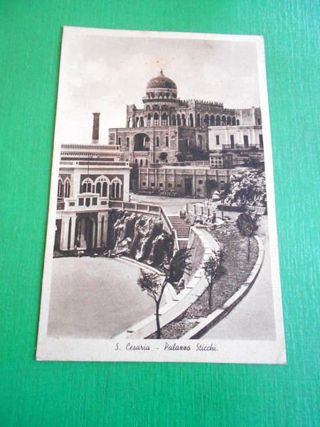 Cartolina Santa Cesarea Terme - Palazzo Sticchi 1947.