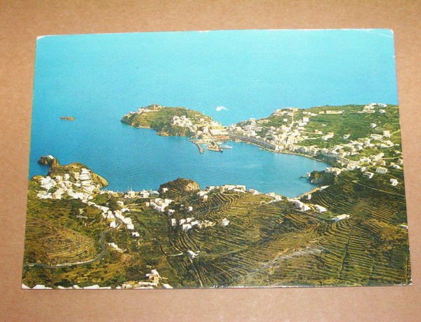 Cartolina Ponza - Panorama dall' aereo 1983.