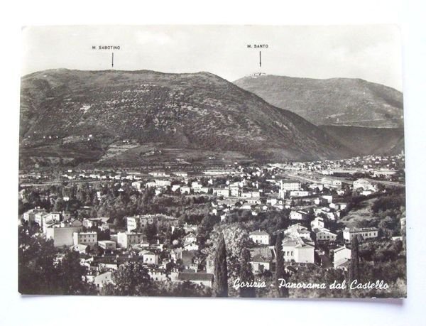 Cartolina Gorizia - Panorama dal Castello 1967.