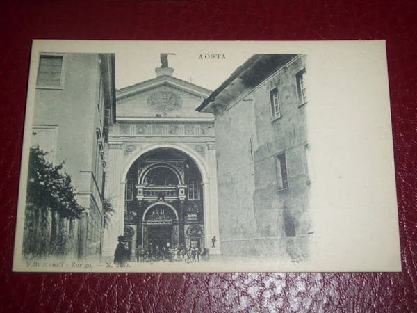 Cartolina Aosta - Dettaglio 1900 ca.
