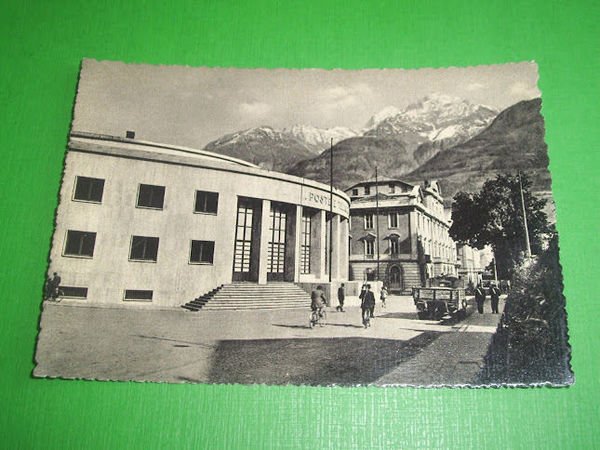 Cartolina Aosta - Palazzo delle Poste Telegrafi e Tribunale 1950 …