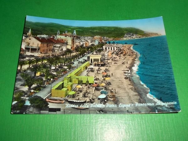 Cartolina Pietra Ligure - Panorama da ponente 1960