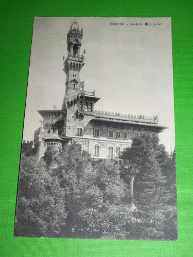 Cartolina Genova - Castello Makenzie 1924