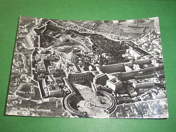 Cartolina Città del Vaticano - Panorama aerea 1955.