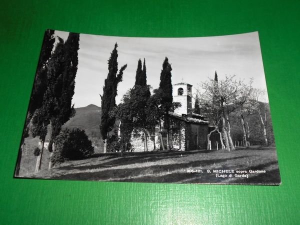 Cartolina S. Michele sopra Gardone ( Lago di Garda ) …