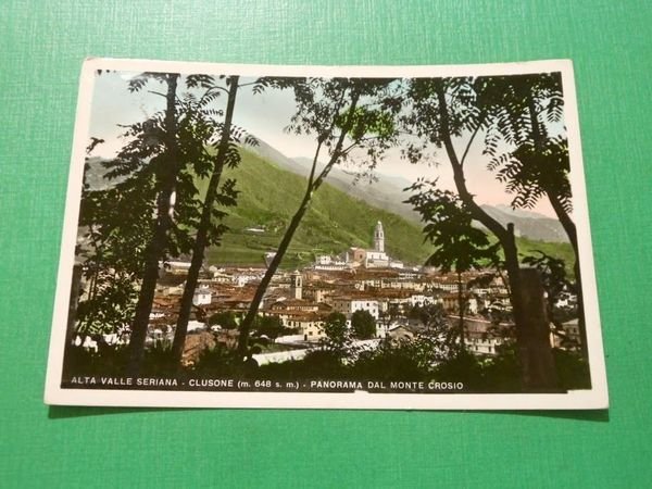 Cartolina Alta Valle Seriana - Clusone - Panorama dal Monte …