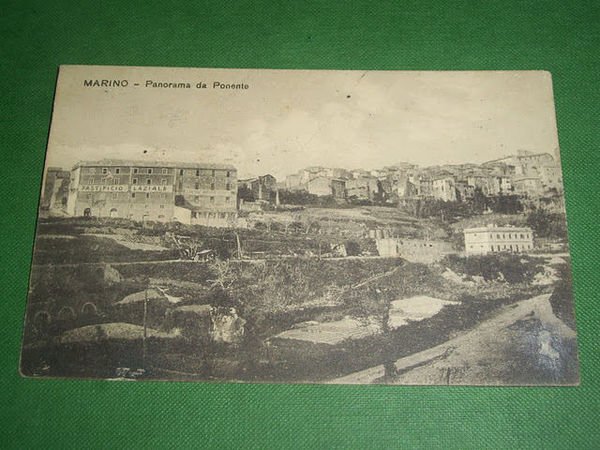 Cartolina Marino - Panorama da Ponente 1914.