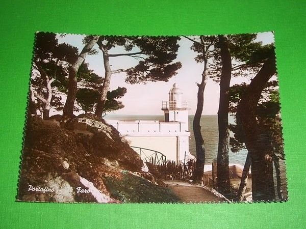 Cartolina Portofino - Il Faro 1955 ca