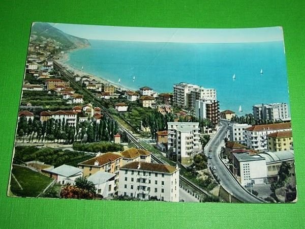 Cartolina Pietra Ligure - Particolare e Via Aurelia '64.