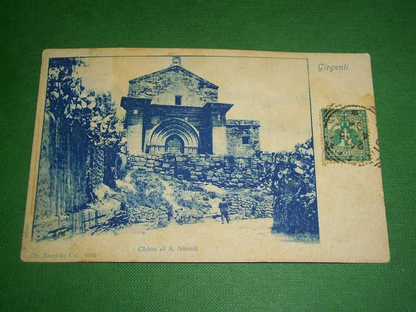 Cartolina Girgenti - Chiesa di S. Niccolò 1905. | Immagine principale