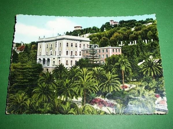 Cartolina Bordighera - Villa Regina Margherita 1956.