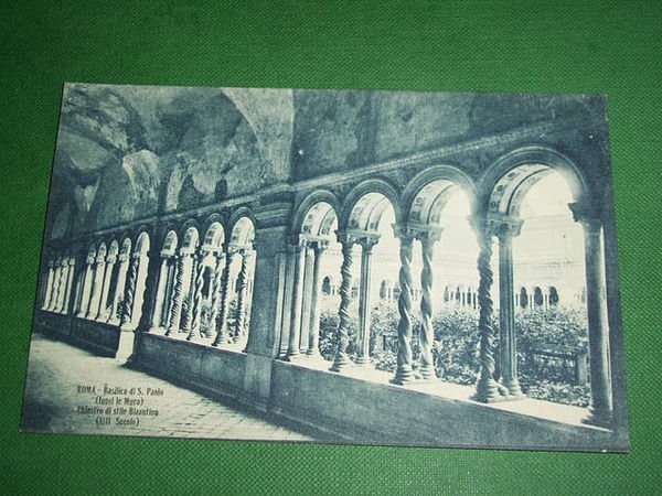 Cartolina Roma - Basilica di S. Paolo - Chiostro di …