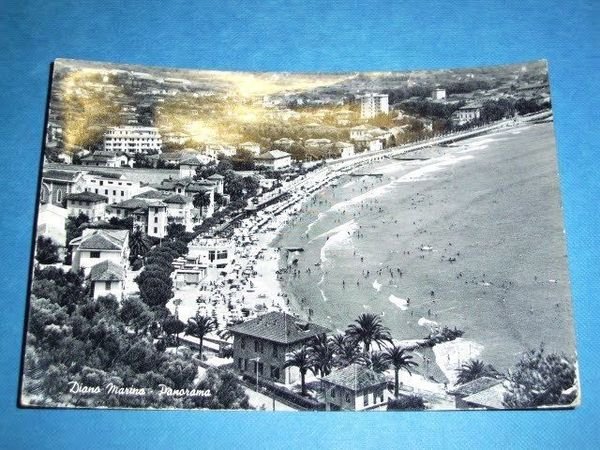 Cartolina Diano Marina - Panorama generale 1955.