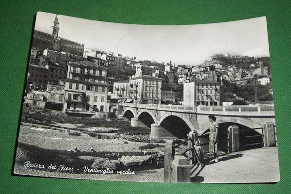 Cartolina Ventimiglia vecchia - Panorama 1956