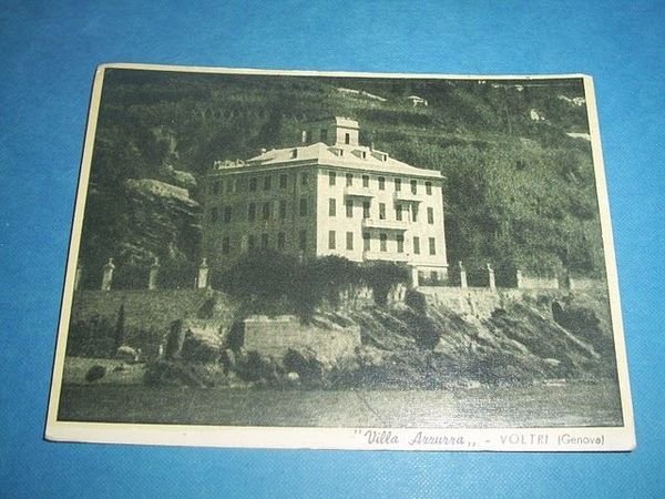 Cartolina Voltri (Genova) - Villa Azzurra 1940 ca