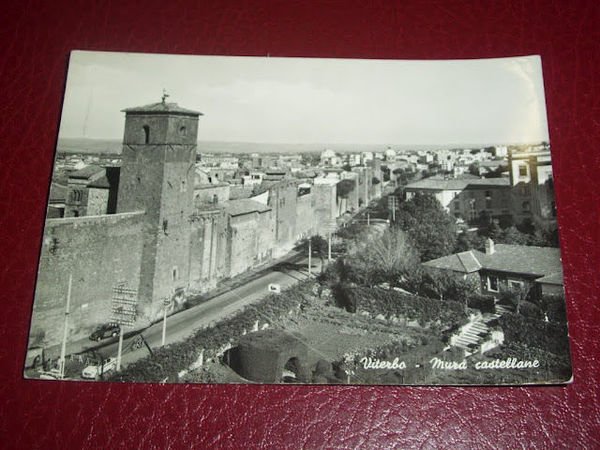 Cartolina Viterbo - Mura castellane 1955 ca.