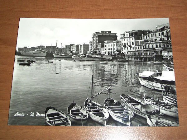 Cartolina Anzio - Il Porto 1955 ca.