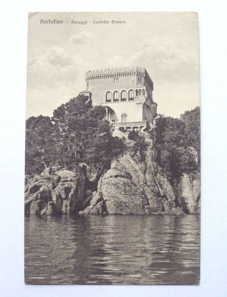 Cartolina Portofino - Paraggi - Castello Brown 1910 ca.